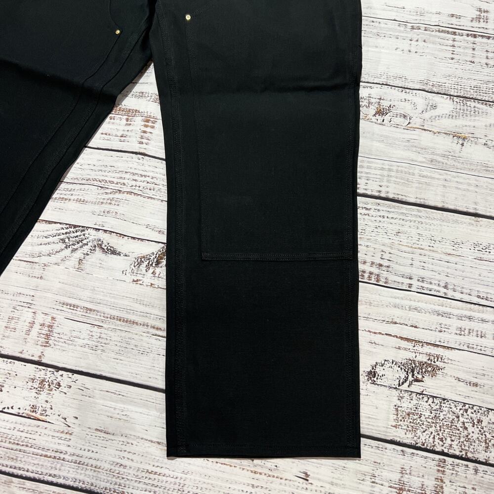 Carhartt Loose Fit 44 x 32 Firm Duck Double-Front Utility Work Pant B01-M BLK - Picture 8 of 13